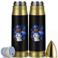 Black Women Fight Colon Cancer Blue Ribbon Bullet Tumbler African American Girls