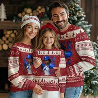 Black Women Fight Colon Cancer Blue Ribbon Ugly Christmas Sweater African American Girls