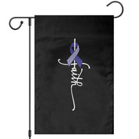 Faith ALS Awareness Garden Flag Blue Ribbon Motivational
