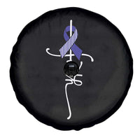 Faith ALS Awareness Spare Tire Cover Blue Ribbon Motivational
