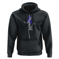 Faith ALS Awareness Hoodie Blue Ribbon Motivational