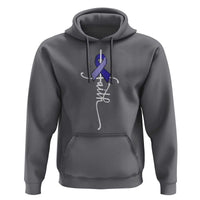 Faith ALS Awareness Hoodie Blue Ribbon Motivational