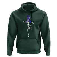 Faith ALS Awareness Hoodie Blue Ribbon Motivational