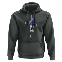 Faith ALS Awareness Hoodie Blue Ribbon Motivational