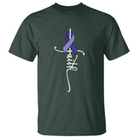 Faith ALS Awareness T Shirt Blue Ribbon Motivational