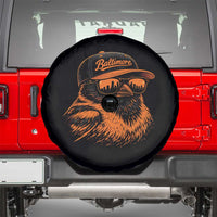 Retro Baltimore Spare Tire Cover City Pride Oriole With Sunglasses