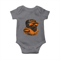 Retro Baltimore Baby Onesie City Pride Oriole With Sunglasses