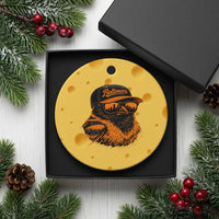 Retro Baltimore Ceramic Ornament City Pride Oriole With Sunglasses