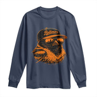 Retro Baltimore Long Sleeve Shirt City Pride Oriole With Sunglasses
