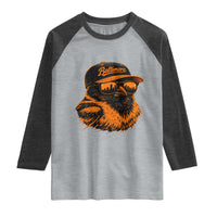 Retro Baltimore Raglan Shirt City Pride Oriole With Sunglasses