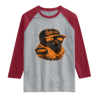 Retro Baltimore Raglan Shirt City Pride Oriole With Sunglasses