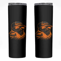 Retro Baltimore Skinny Tumbler City Pride Oriole With Sunglasses