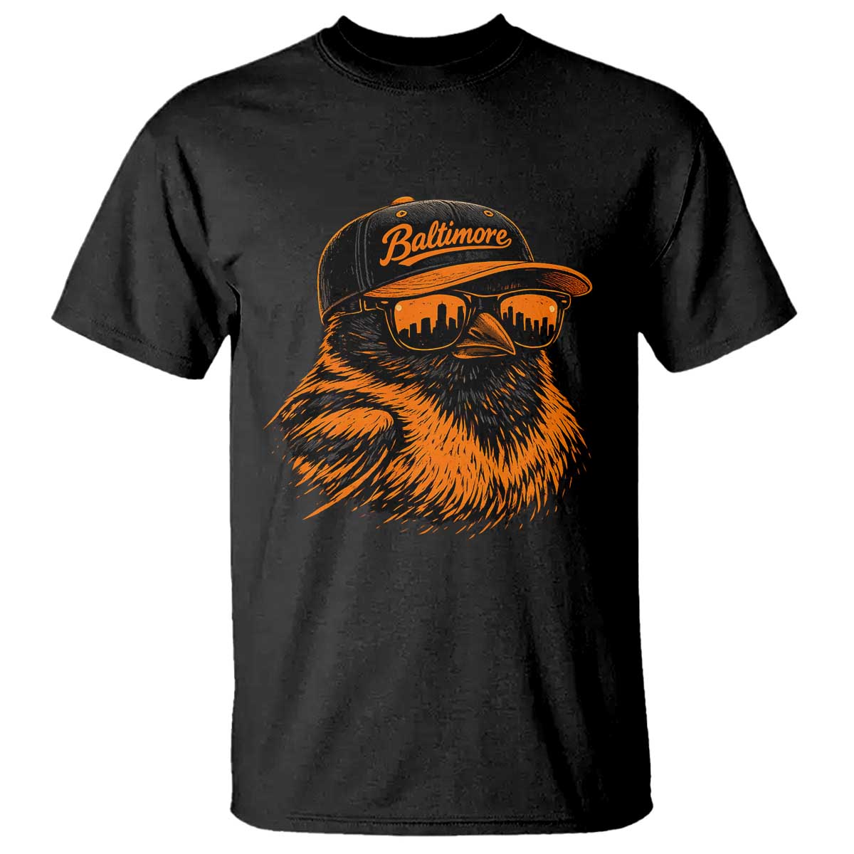 Retro Baltimore T Shirt City Pride Oriole With Sunglasses