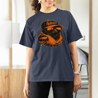Retro Baltimore T Shirt For Women City Pride Oriole With Sunglasses