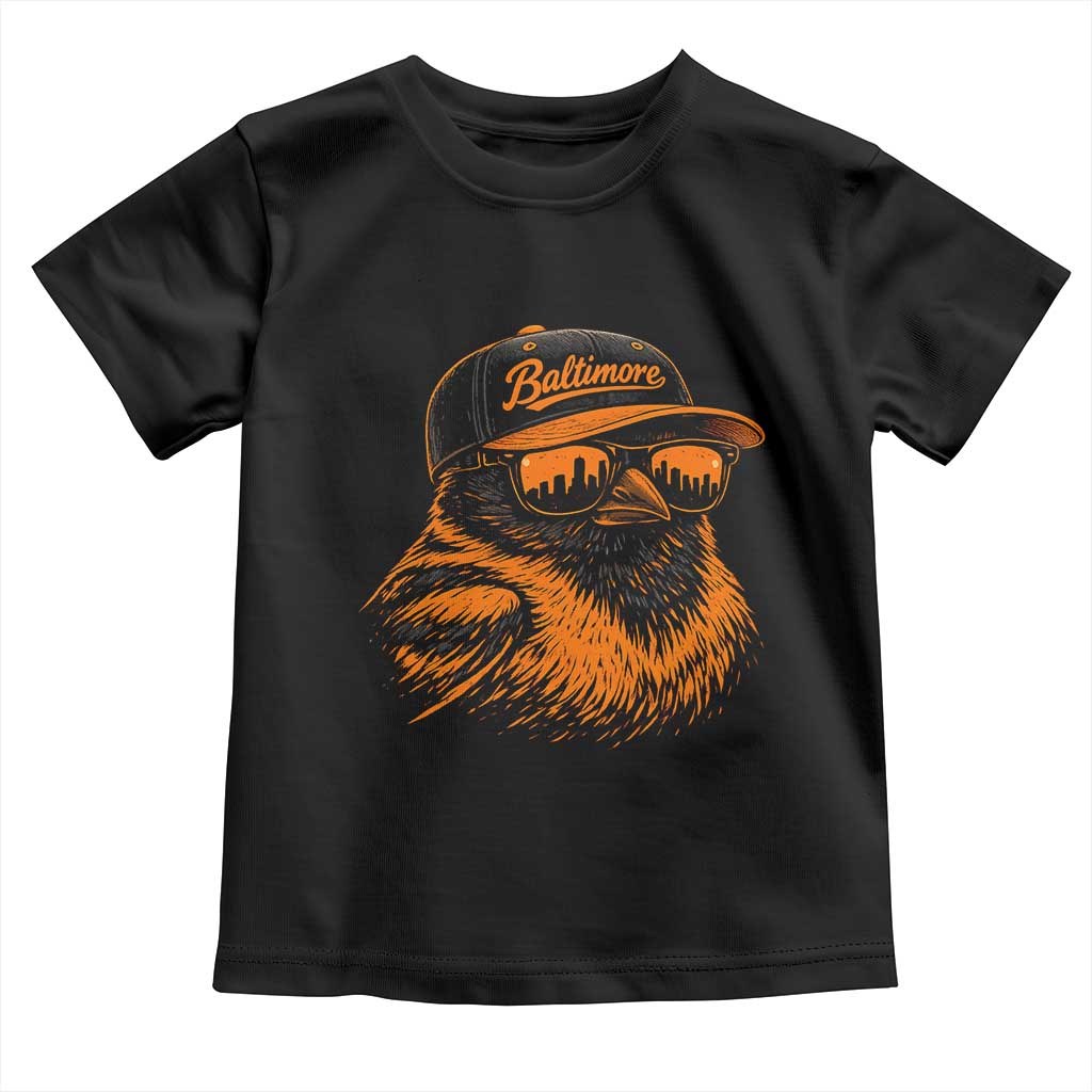 Retro Baltimore Toddler T Shirt City Pride Oriole With Sunglasses