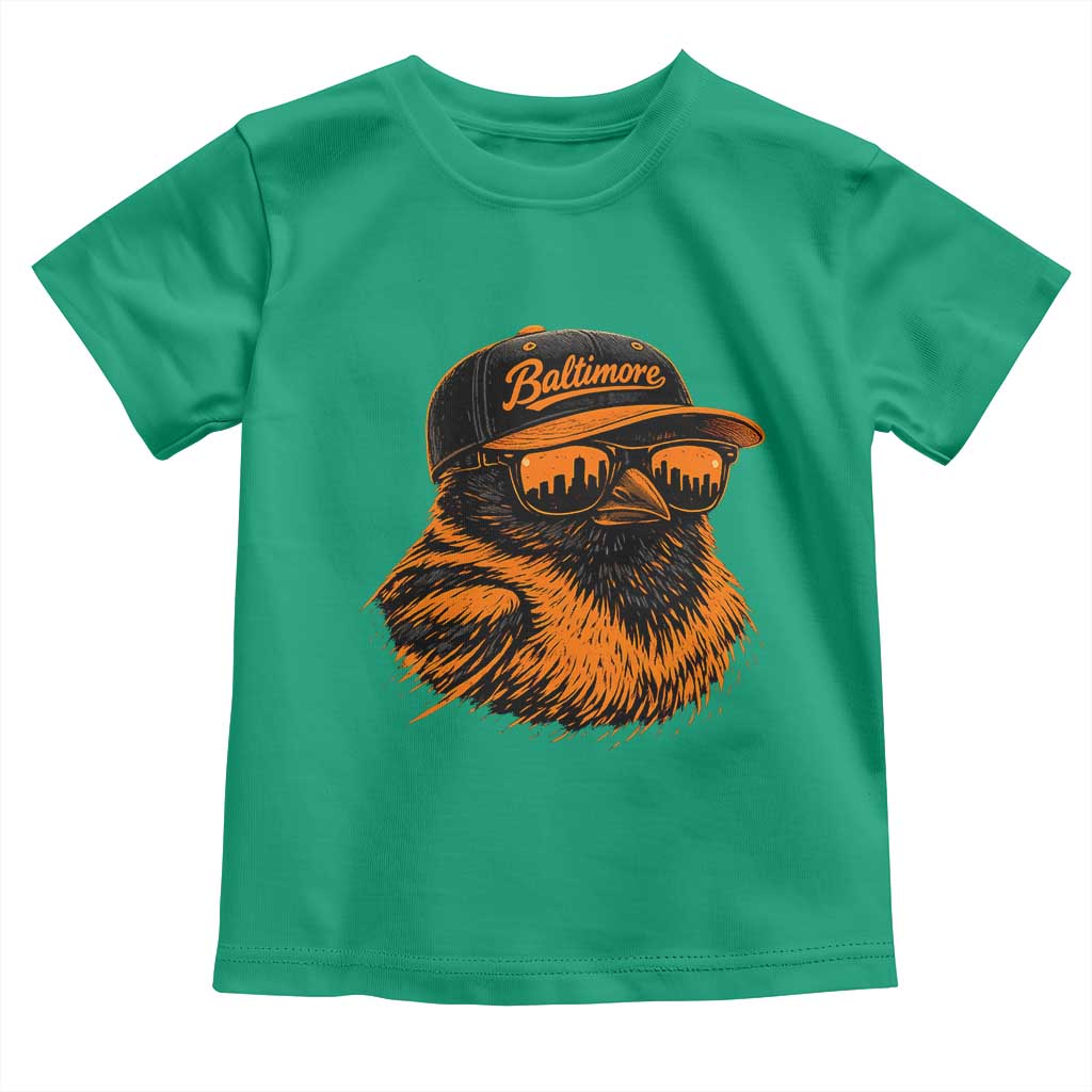 Retro Baltimore Toddler T Shirt City Pride Oriole With Sunglasses