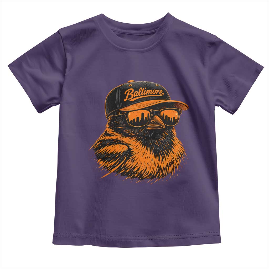 Retro Baltimore Toddler T Shirt City Pride Oriole With Sunglasses