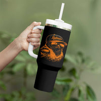 Retro Baltimore Tumbler With Handle City Pride Oriole With Sunglasses