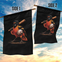 Oriole Baseball Player Garden Flag Retro Funny Bird Mascot Baseball Fans