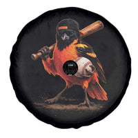 Oriole Baseball Player Spare Tire Cover Retro Funny Bird Mascot Baseball Fans