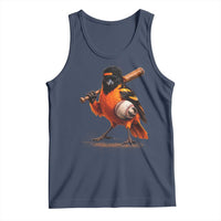 Oriole Baseball Player Tank Top Retro Funny Bird Mascot Baseball Fans