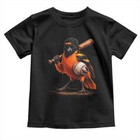 Oriole Baseball Player Toddler T Shirt Retro Funny Bird Mascot Baseball Fans