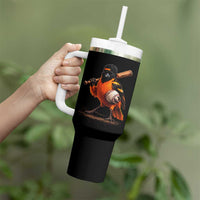 Oriole Baseball Player Tumbler With Handle Retro Funny Bird Mascot Baseball Fans