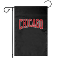 Retro Chicago Garden Flag Vintage Chicago Throwback Athletic Sports Style 80s 90s