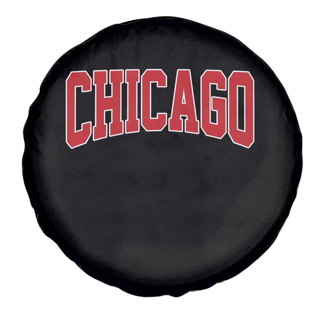 Retro Chicago Spare Tire Cover Vintage Chicago Throwback Athletic Sports Style 80s 90s