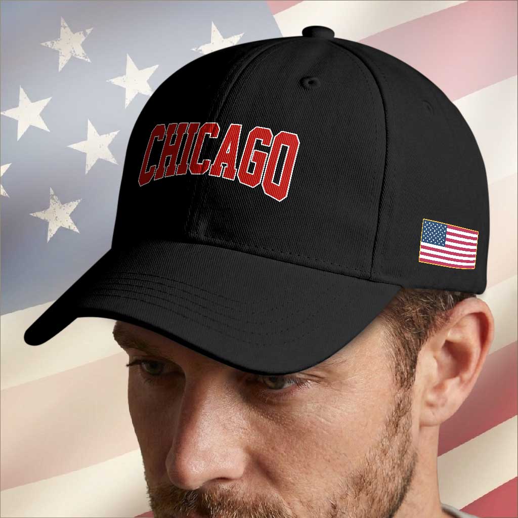 Retro Chicago Baseball Cap Vintage Chicago Throwback Athletic Sports Style 80s 90s