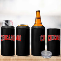 Retro Chicago 4 in 1 Can Cooler Tumbler Vintage Chicago Throwback Athletic Sports Style 80s 90s