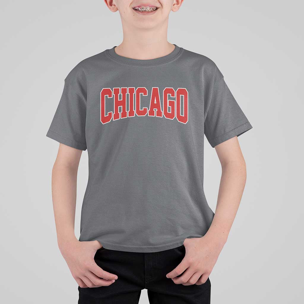 Retro Chicago T Shirt For Kid Vintage Chicago Throwback Athletic Sports Style 80s 90s