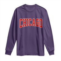 Retro Chicago Long Sleeve Shirt Vintage Chicago Throwback Athletic Sports Style 80s 90s