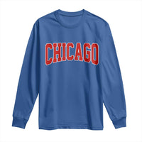 Retro Chicago Long Sleeve Shirt Vintage Chicago Throwback Athletic Sports Style 80s 90s