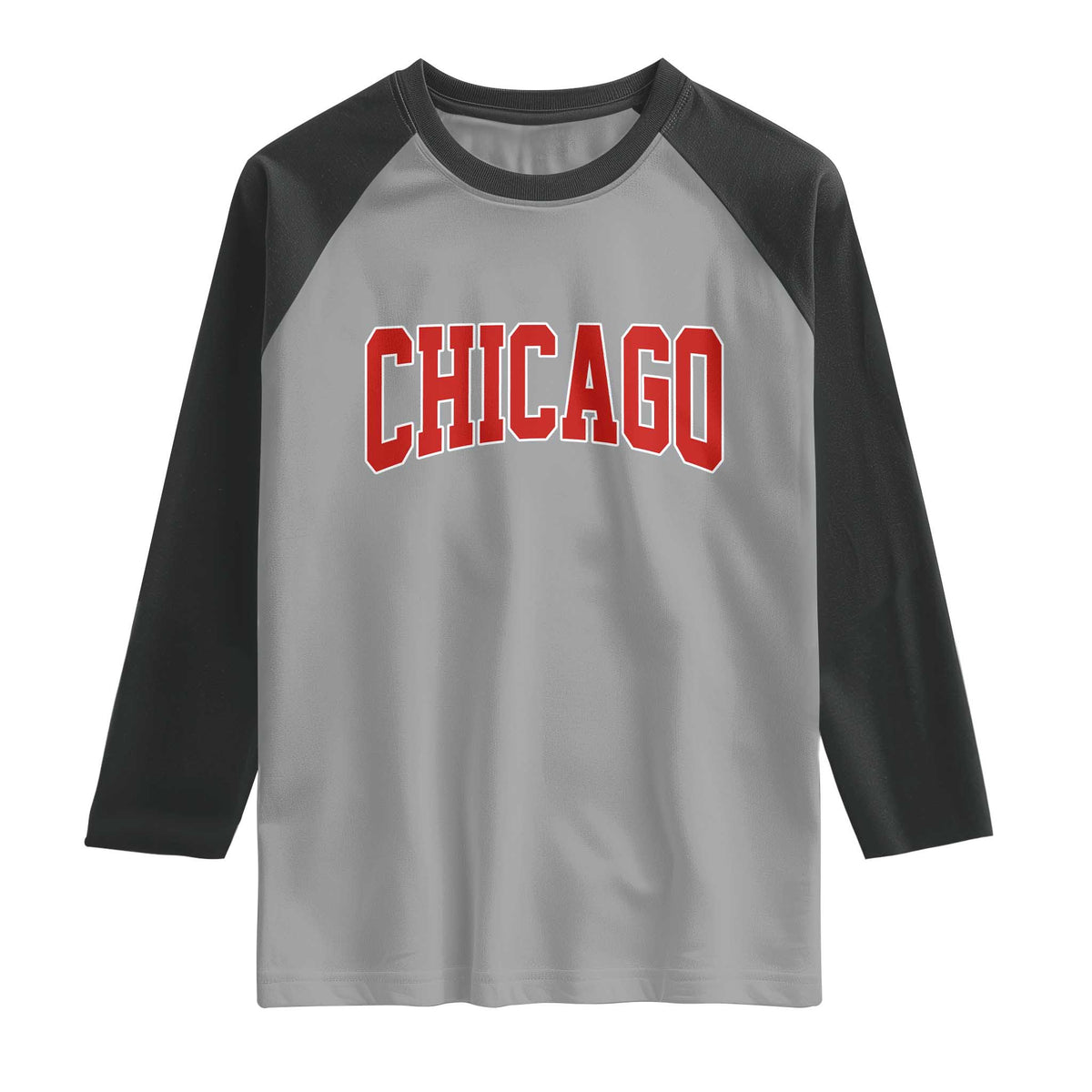Retro Chicago Raglan Shirt Vintage Chicago Throwback Athletic Sports Style 80s 90s