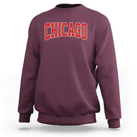 Retro Chicago Sweatshirt Vintage Chicago Throwback Athletic Sports Style 80s 90s