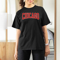 Retro Chicago T Shirt For Women Vintage Chicago Throwback Athletic Sports Style 80s 90s