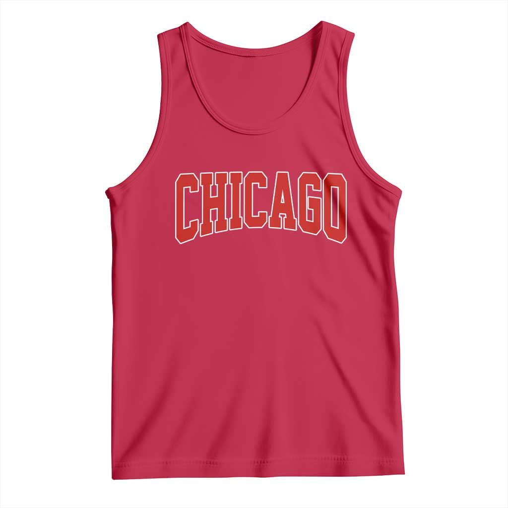 Retro Chicago Tank Top Vintage Chicago Throwback Athletic Sports Style 80s 90s