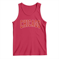 Retro Chicago Tank Top Vintage Chicago Throwback Athletic Sports Style 80s 90s