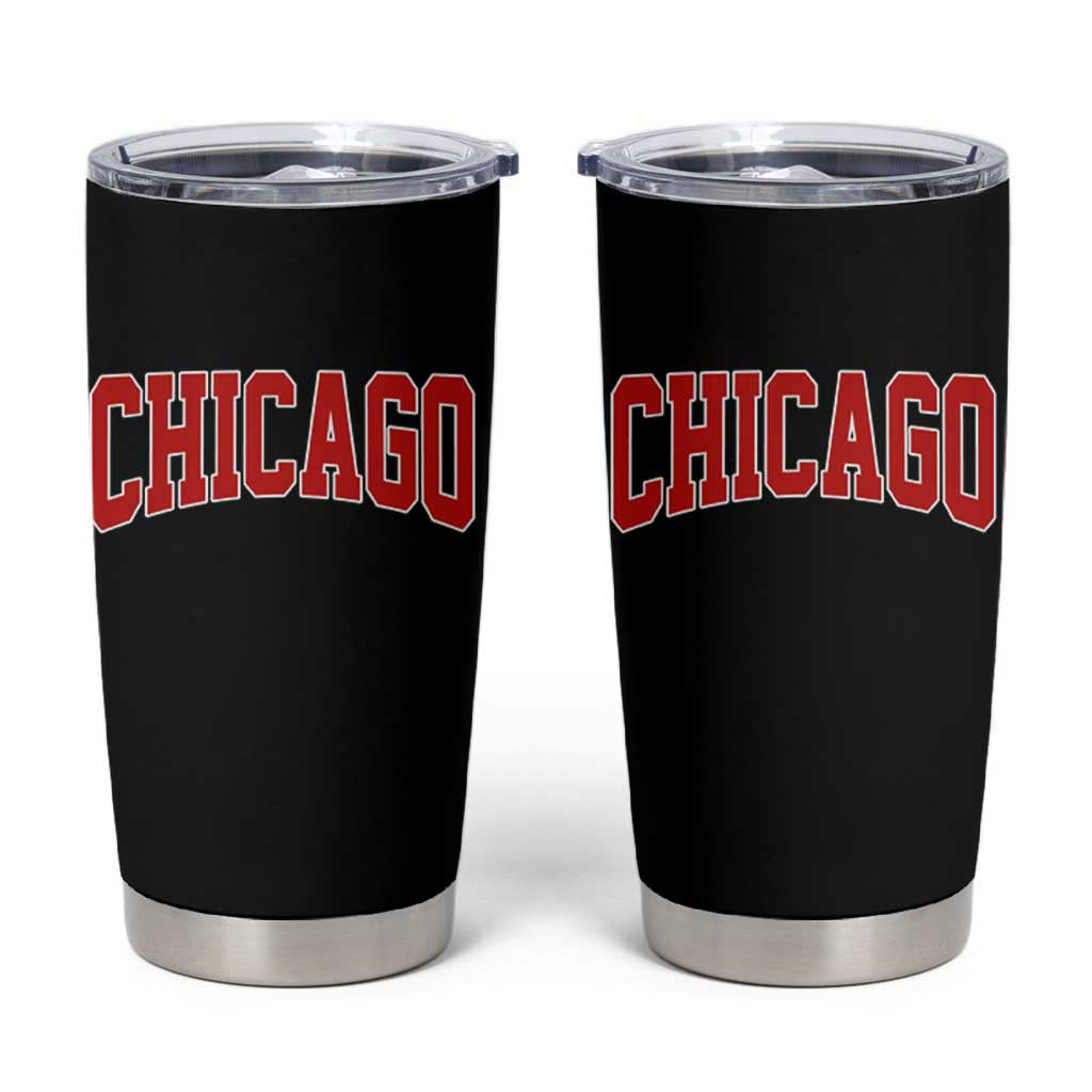 Retro Chicago Tumbler Cup Vintage Chicago Throwback Athletic Sports Style 80s 90s