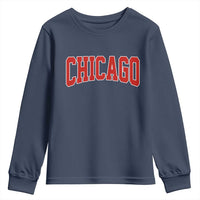 Retro Chicago Youth Sweatshirt Vintage Chicago Throwback Athletic Sports Style 80s 90s