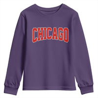 Retro Chicago Youth Sweatshirt Vintage Chicago Throwback Athletic Sports Style 80s 90s
