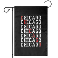 Vintage Chicago Garden Flag Retro Distressed Classic Chicago