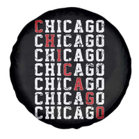 Vintage Chicago Spare Tire Cover Retro Distressed Classic Chicago