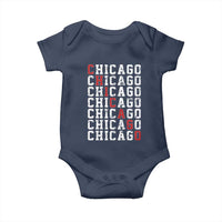 Vintage Chicago Baby Onesie Retro Distressed Classic Chicago