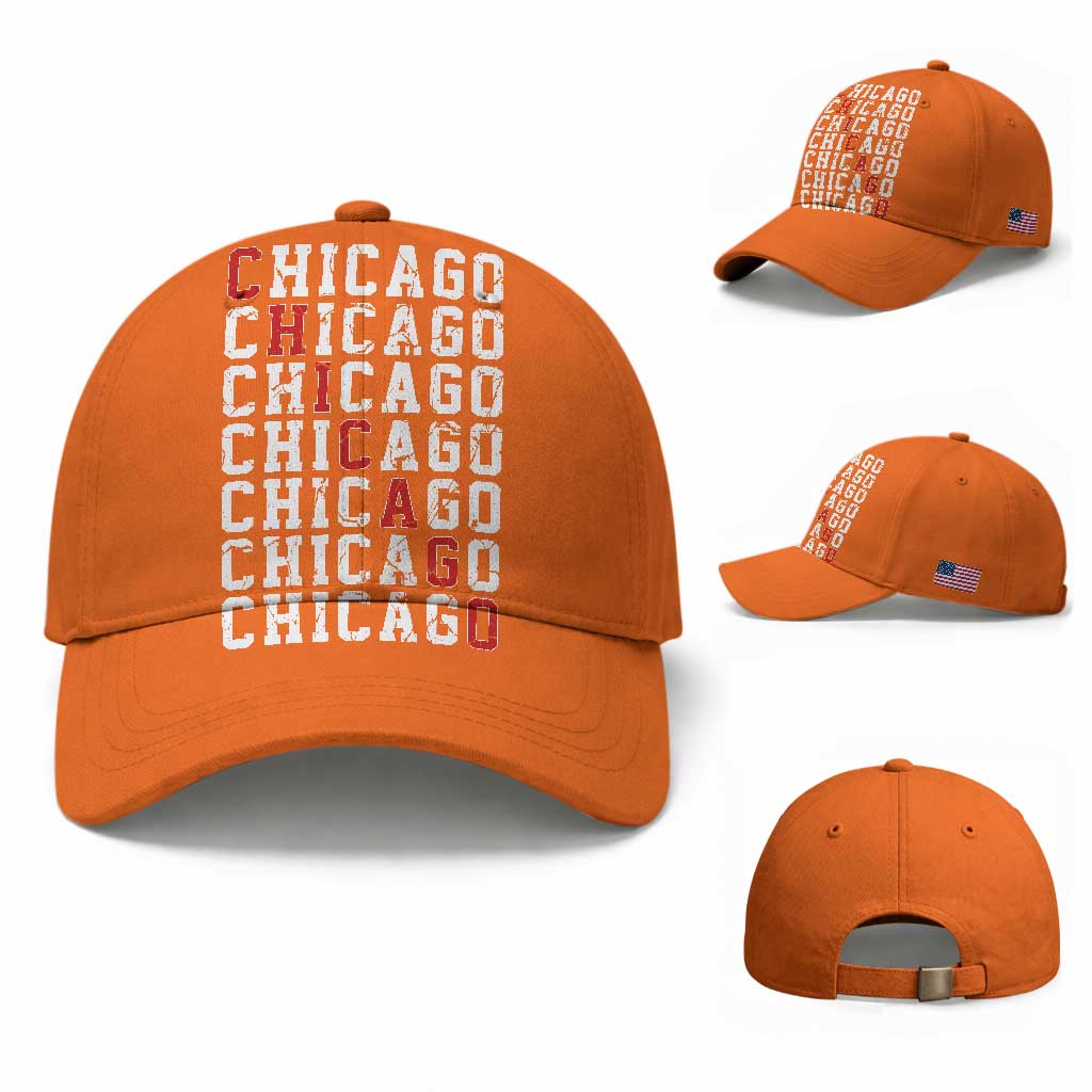 Vintage Chicago Baseball Cap Retro Distressed Classic Chicago