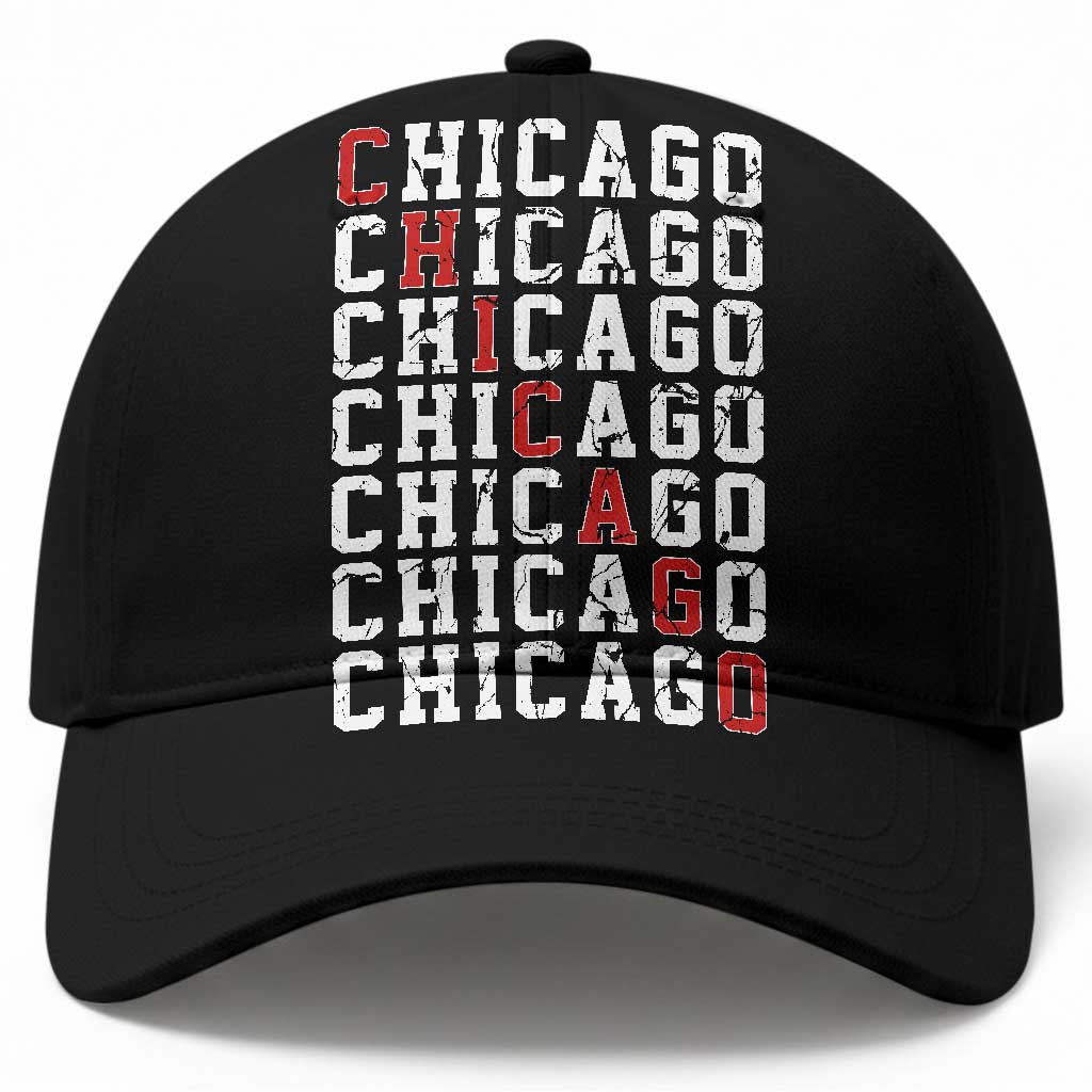 Vintage Chicago Baseball Cap Retro Distressed Classic Chicago