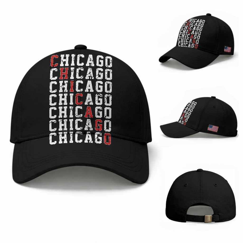 Vintage Chicago Baseball Cap Retro Distressed Classic Chicago