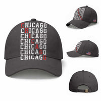 Vintage Chicago Baseball Cap Retro Distressed Classic Chicago
