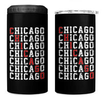Vintage Chicago 4 in 1 Can Cooler Tumbler Retro Distressed Classic Chicago